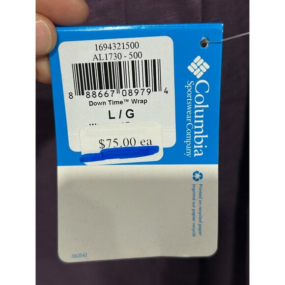 Columbia NWT Womens Purple Asymmetrical Long-Sleeve Pullover Top SZ Large - Picture 7 of 9